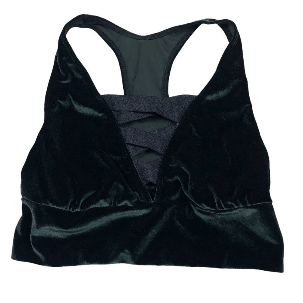 Victoria Secret Green Velvet Sports Bra size Small - Picture 10 of 10